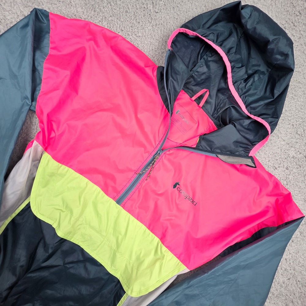 Cotopaxi Teca Half-Zip Windbreaker Jacket Womens XS Pink Navy Colorblock Hooded